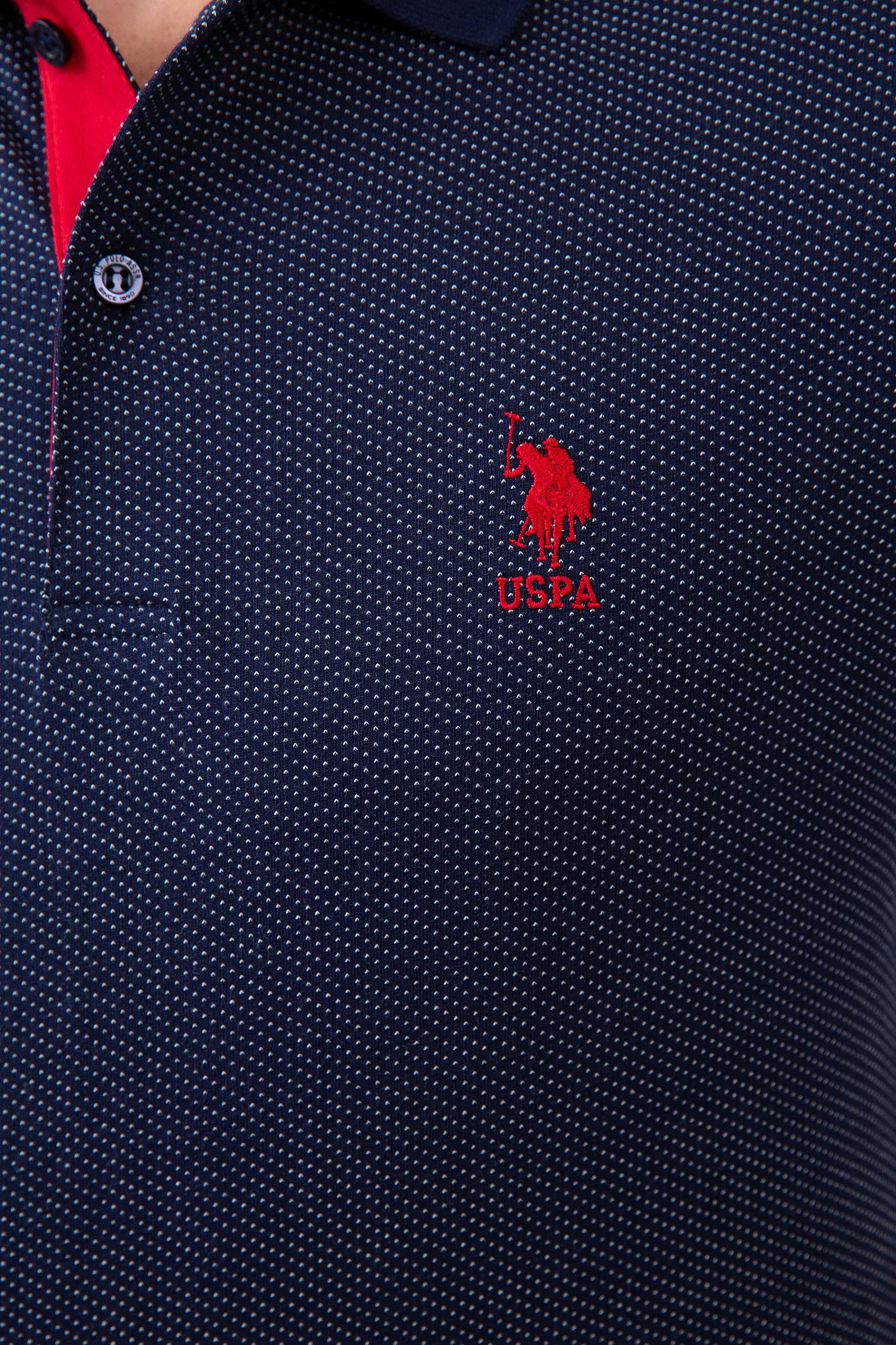 Erkek Lacivert Polo Yaka T-Shirt - Image 6