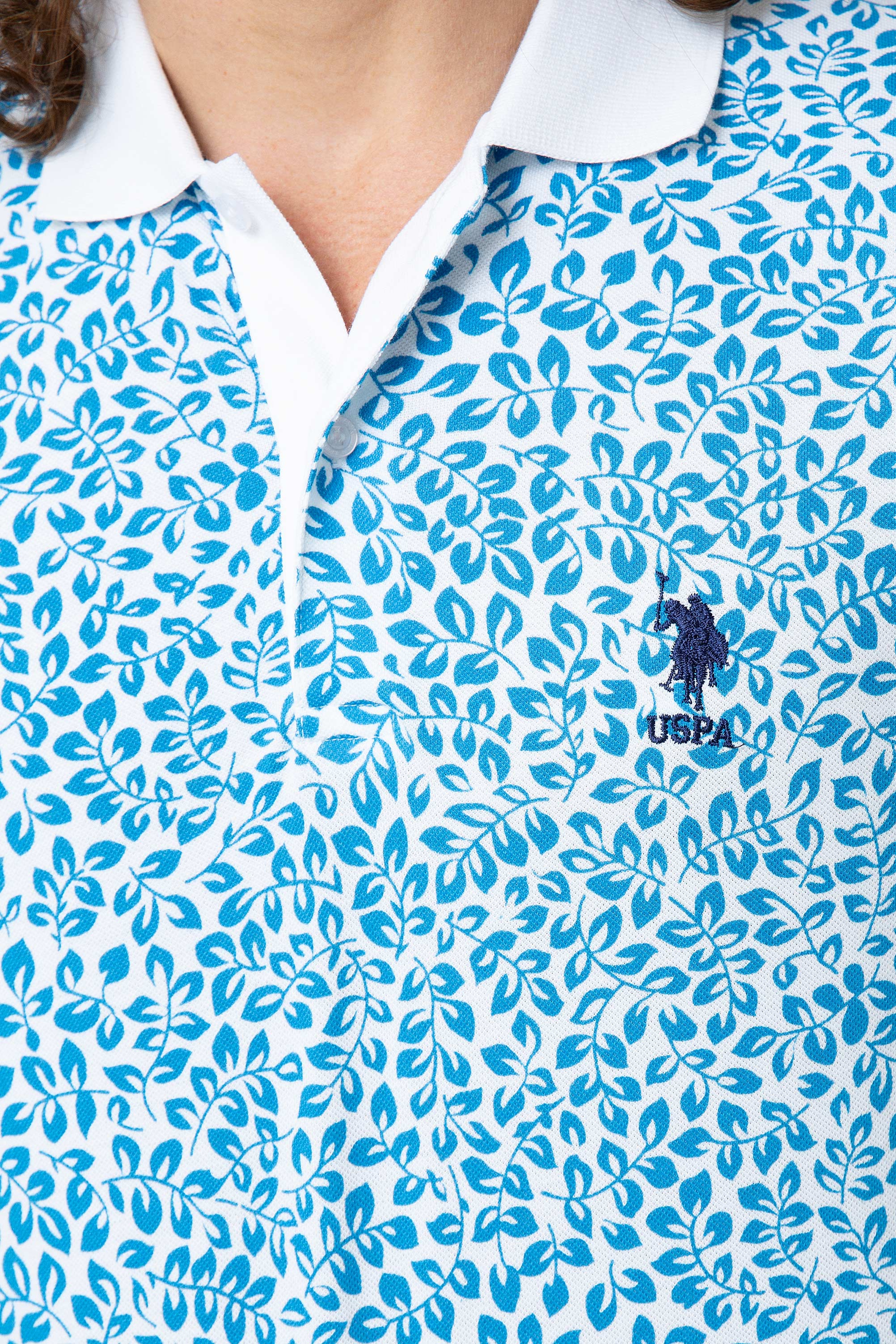 Erkek İndigo Polo Yaka T-Shirt