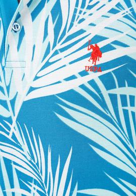 Erkek İndigo Polo Yaka T-Shirt - 50199683016