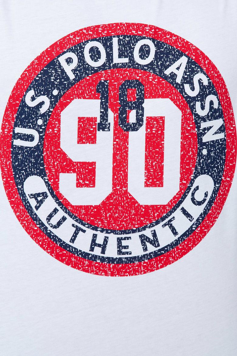 Erkek Beyaz Bisiklet Yaka T-Shirt - 50199701006