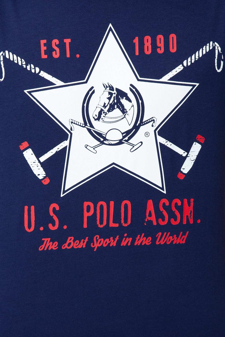 Erkek Lacivert Bisiklet Yaka T-Shirt - 50199703026