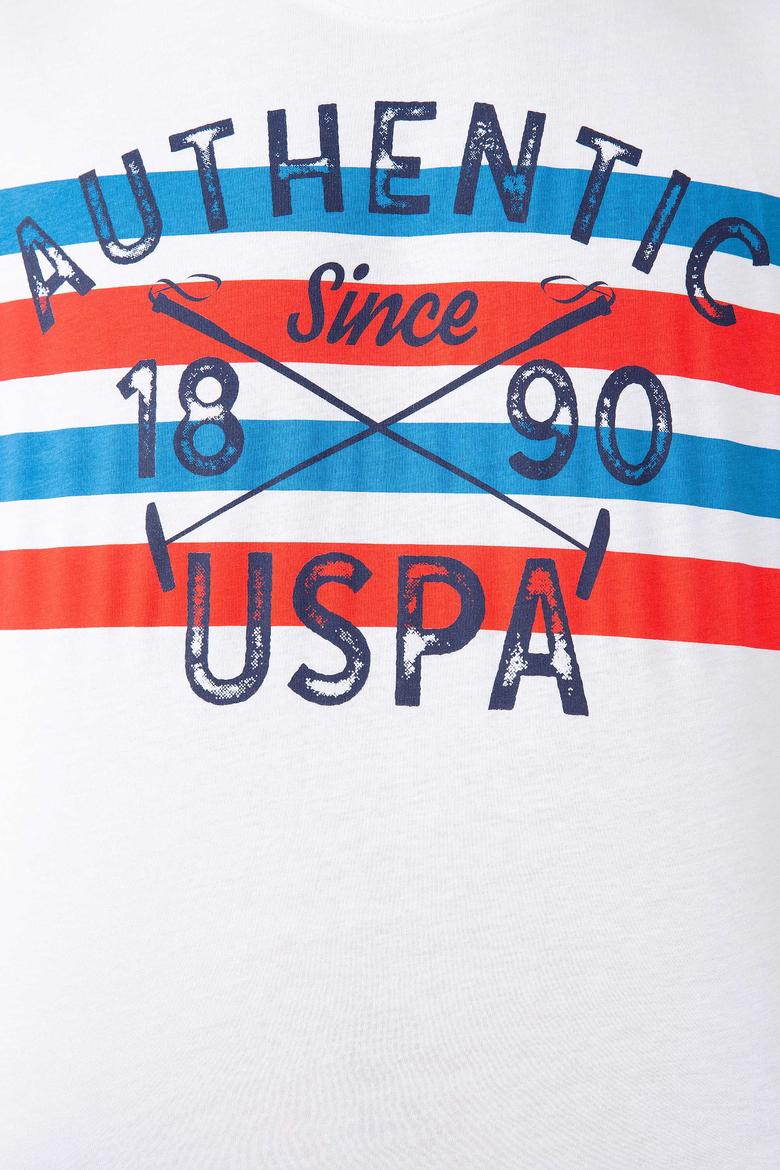 Erkek İndigo Bisiklet Yaka T-Shirt - 50199714017