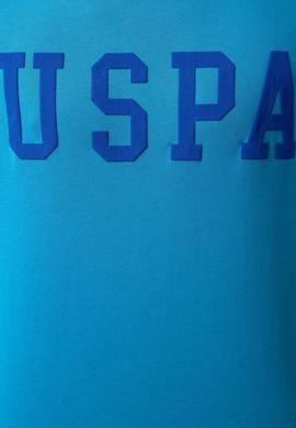 Erkek İndigo Bisiklet Yaka T-Shirt Basic - 50199830096