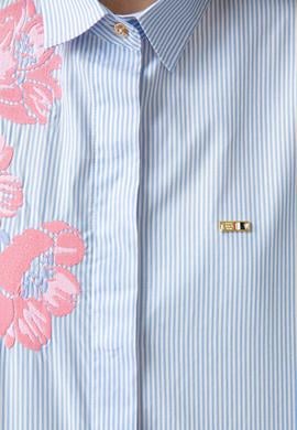 Kadın Mavi Gömlek Uzunkol - 50199916030