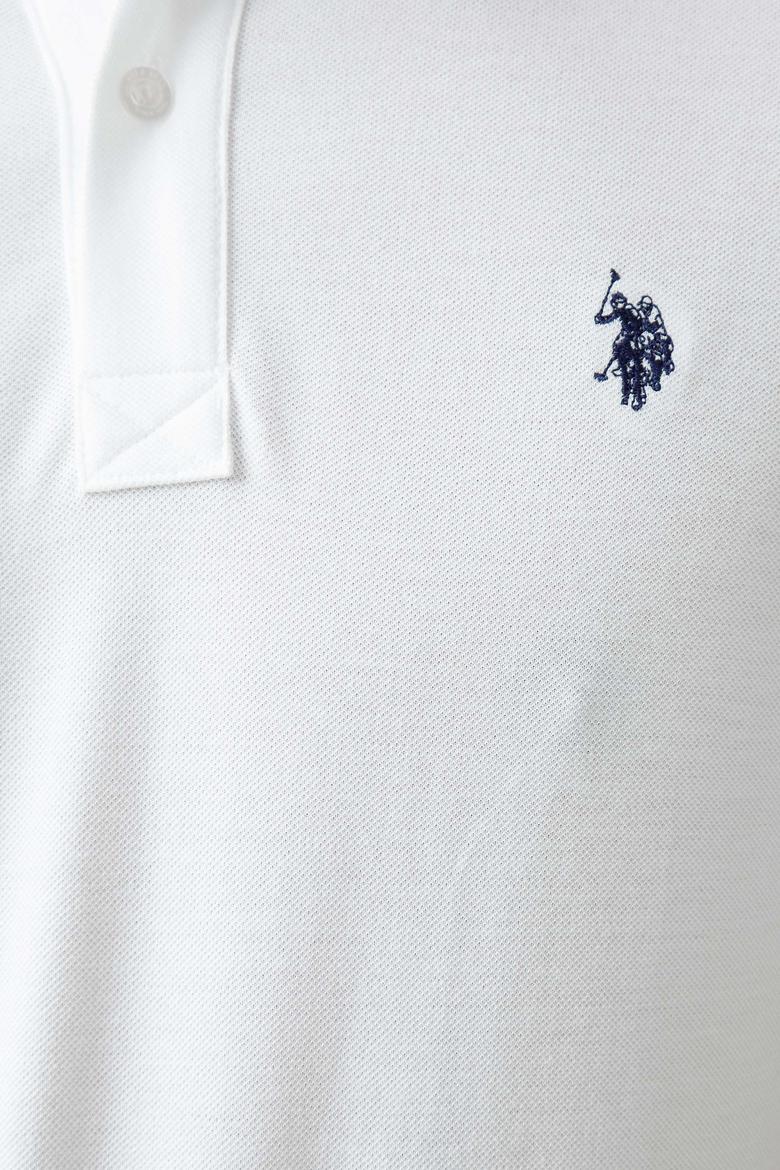 Erkek Beyaz Polo Yaka T-Shirt Basic - 50199991005