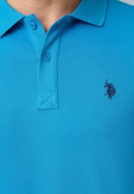 Erkek İndigo Basic Polo Yaka Tişört - 50199991062