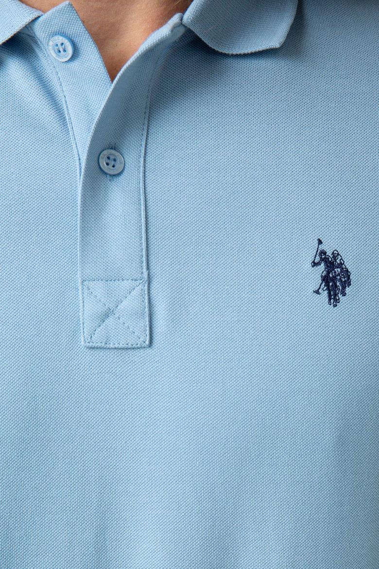 Erkek Açık İndigo Basic Tişört - 50199991075