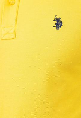 Erkek Sarı Basic Polo Yaka Tişört - 50199991112