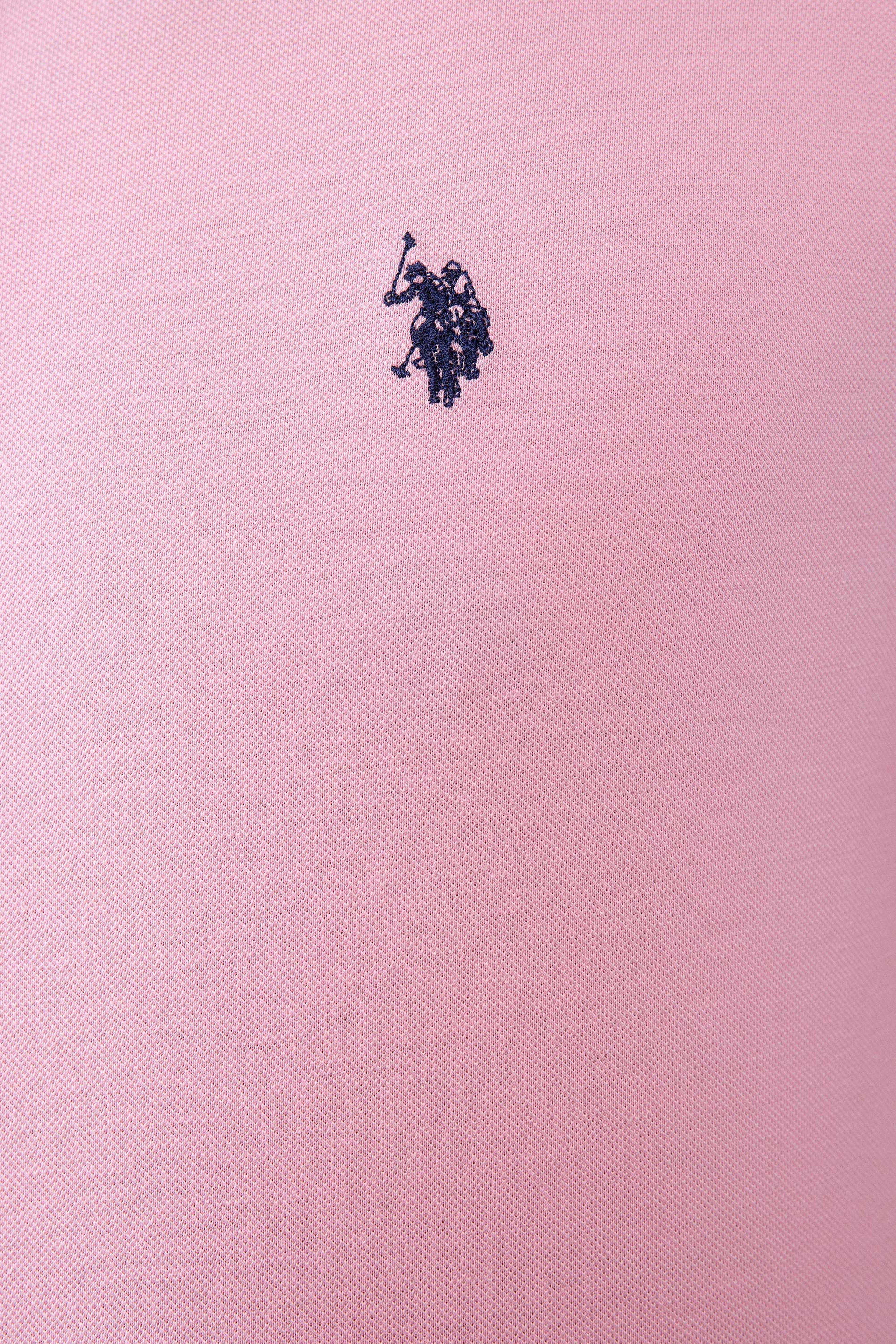 Erkek Açık Pembe Basic Polo Yaka Tişört