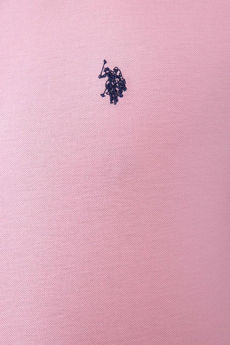 Erkek Açık Pembe Basic Polo Yaka Tişört - 50199991152