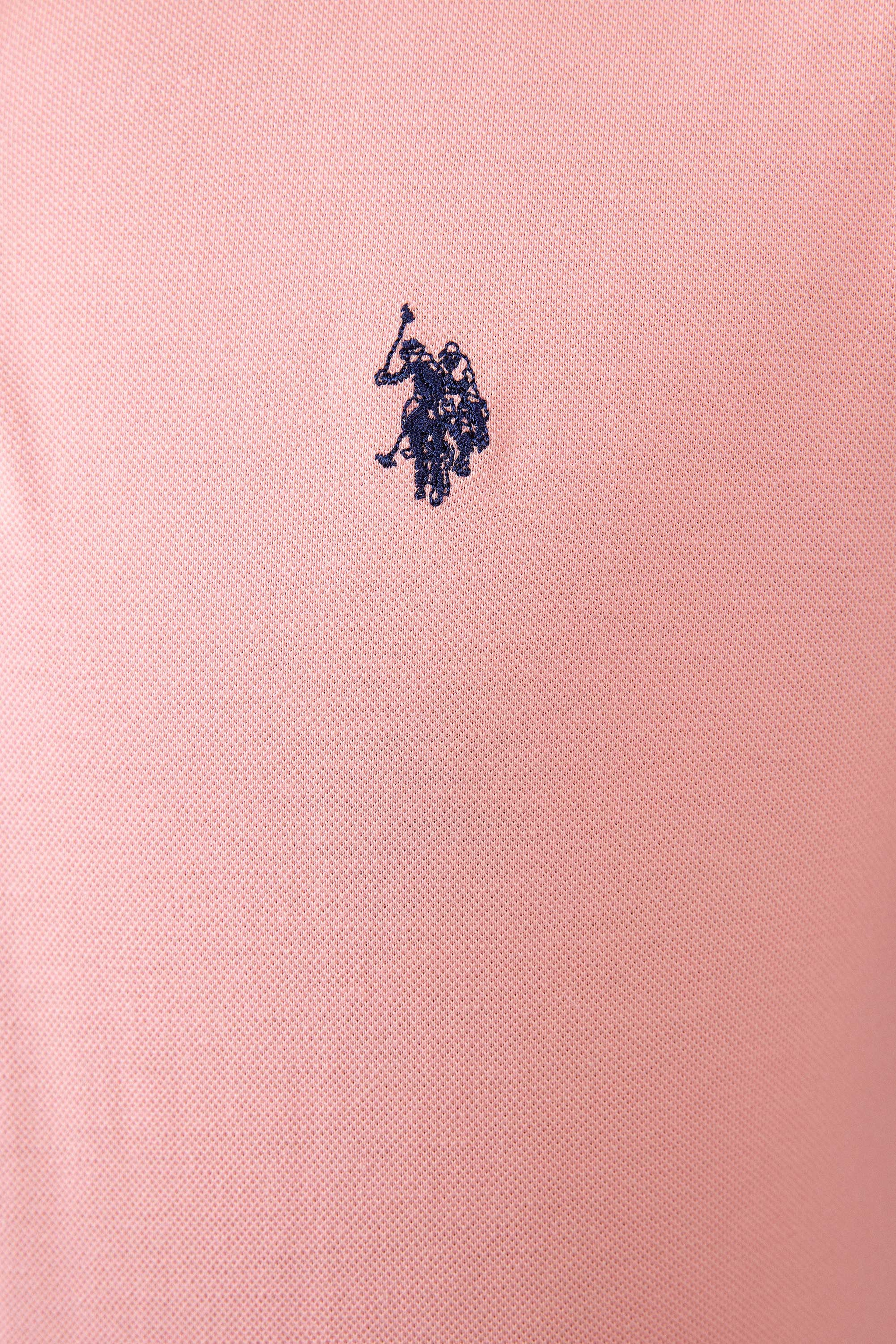 Erkek Pembe Basic Tişört - Image 5
