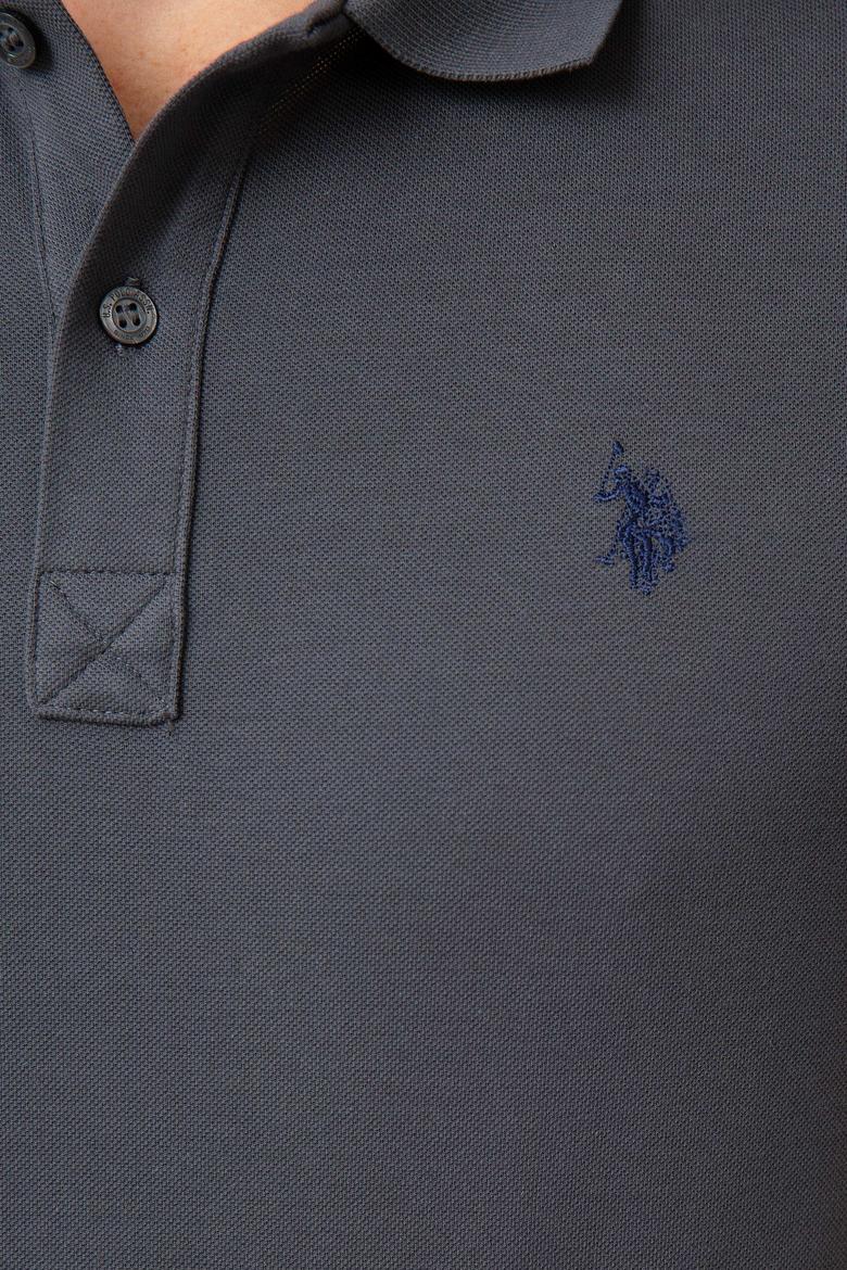 Erkek Antrasit Polo Yaka T-Shirt Basic - 50199991235