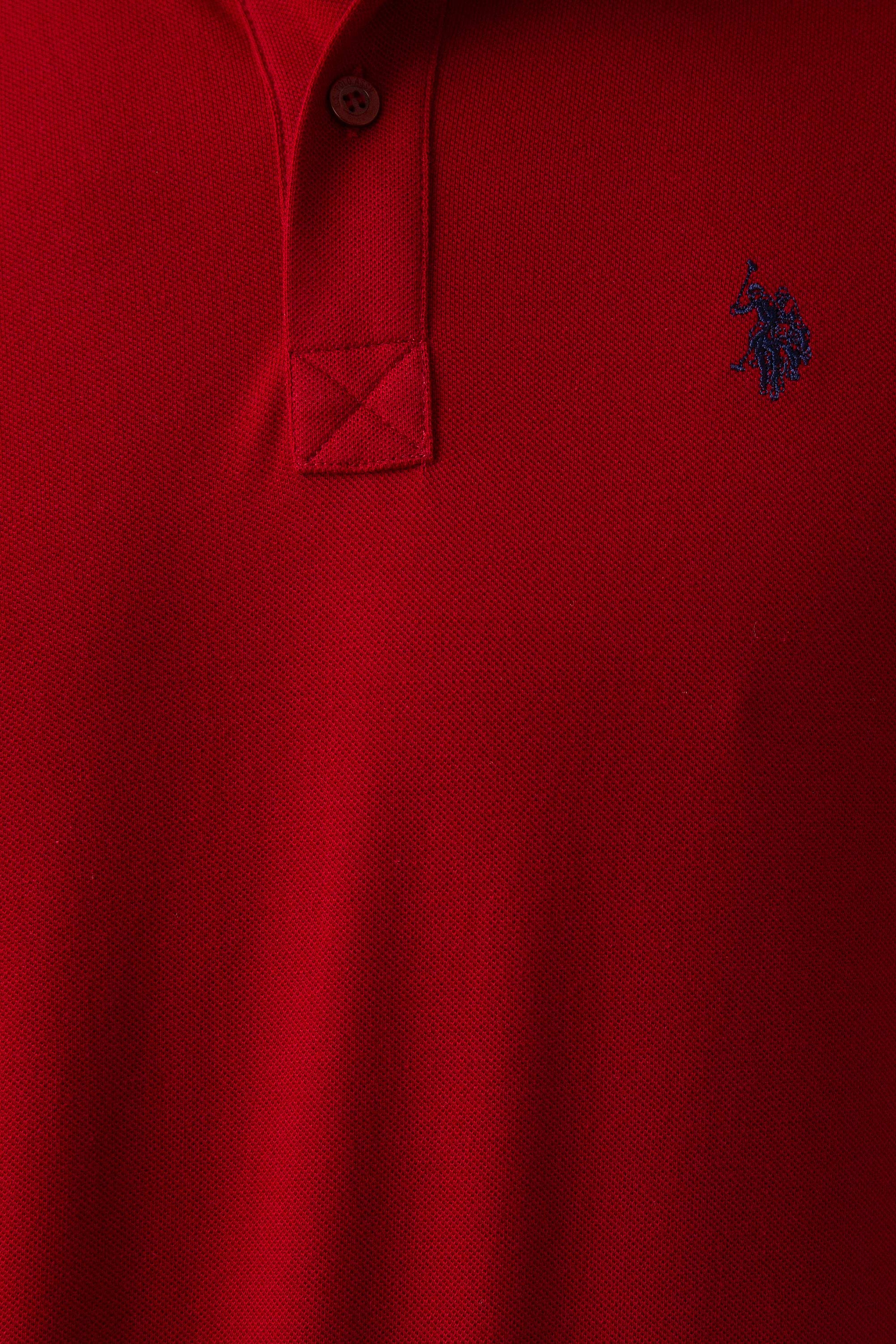 Erkek Bordo Basic Polo Yaka Tişört - Image 5