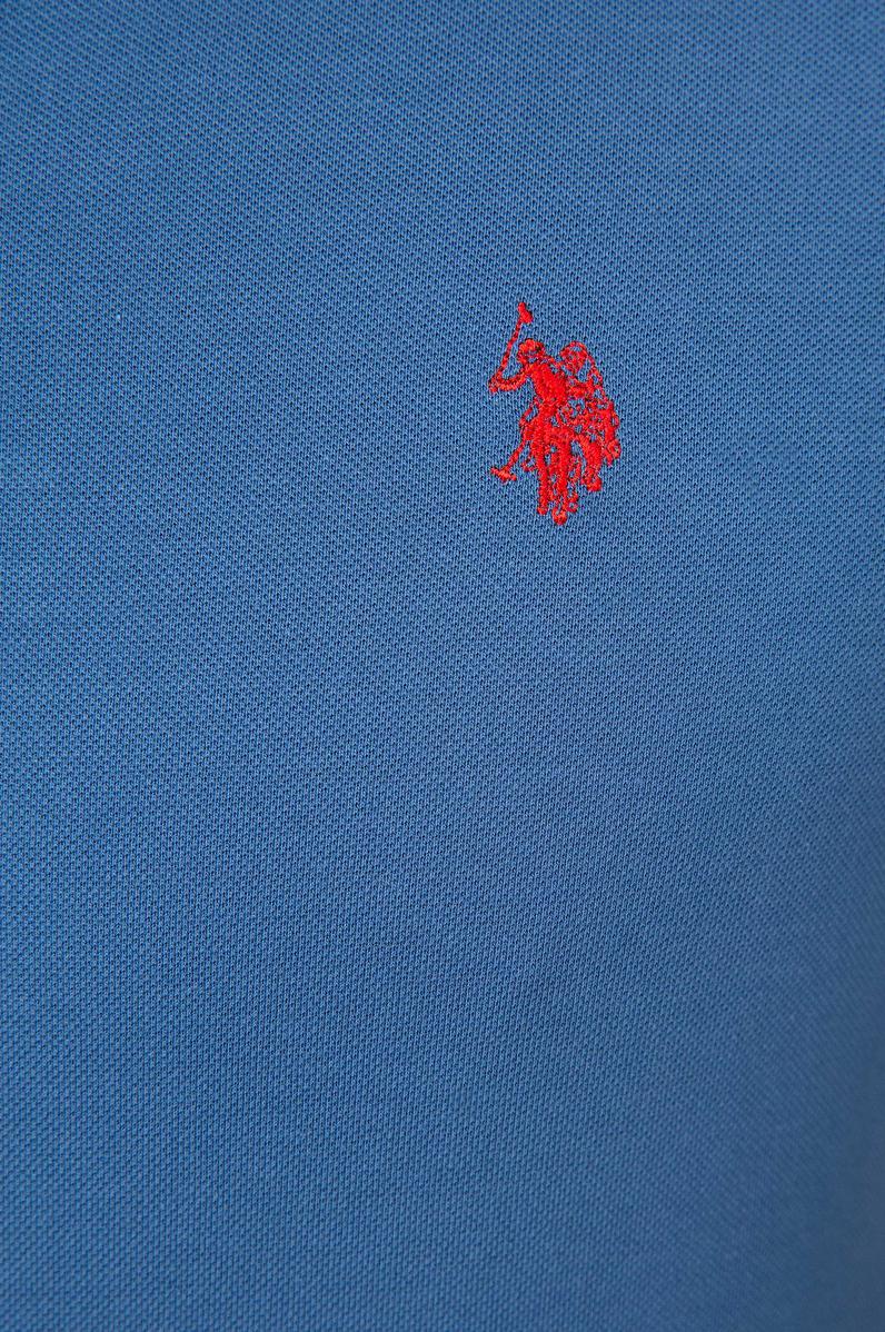 Erkek Açık Lacivert Basic Polo Yaka Tişört