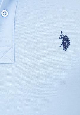 Erkek Mavi Polo Yaka T-Shirt Basic - 50199991307