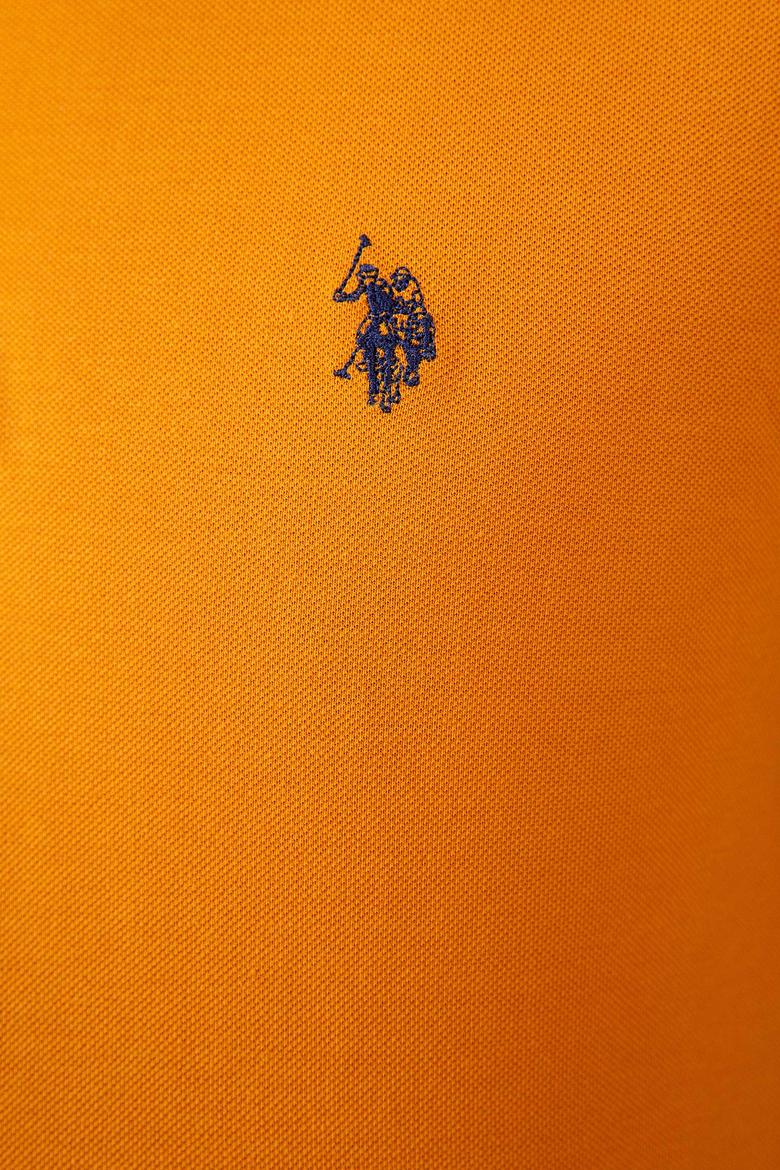 Erkek Hardal Polo Yaka T-Shirt Basic - 50199991362