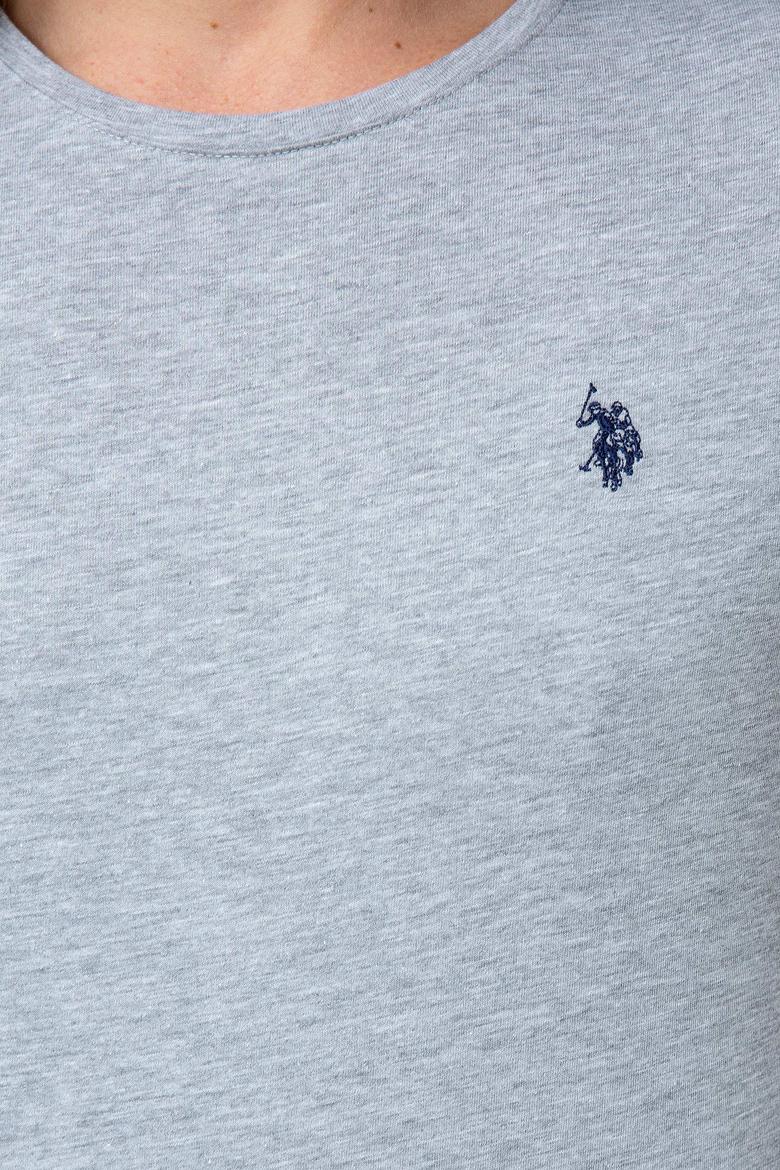 Erkek Gri Melanj Basic Tişört - 50200039027