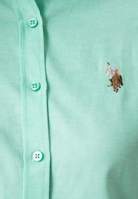 Kadın Yeşil Gömlek Uzunkol Basic - 50201568034