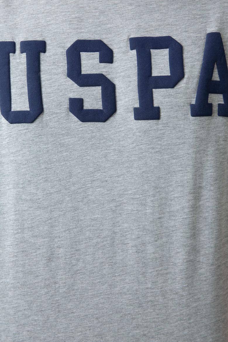 Erkek Gri Melanj Basic Tişört - 50199830037