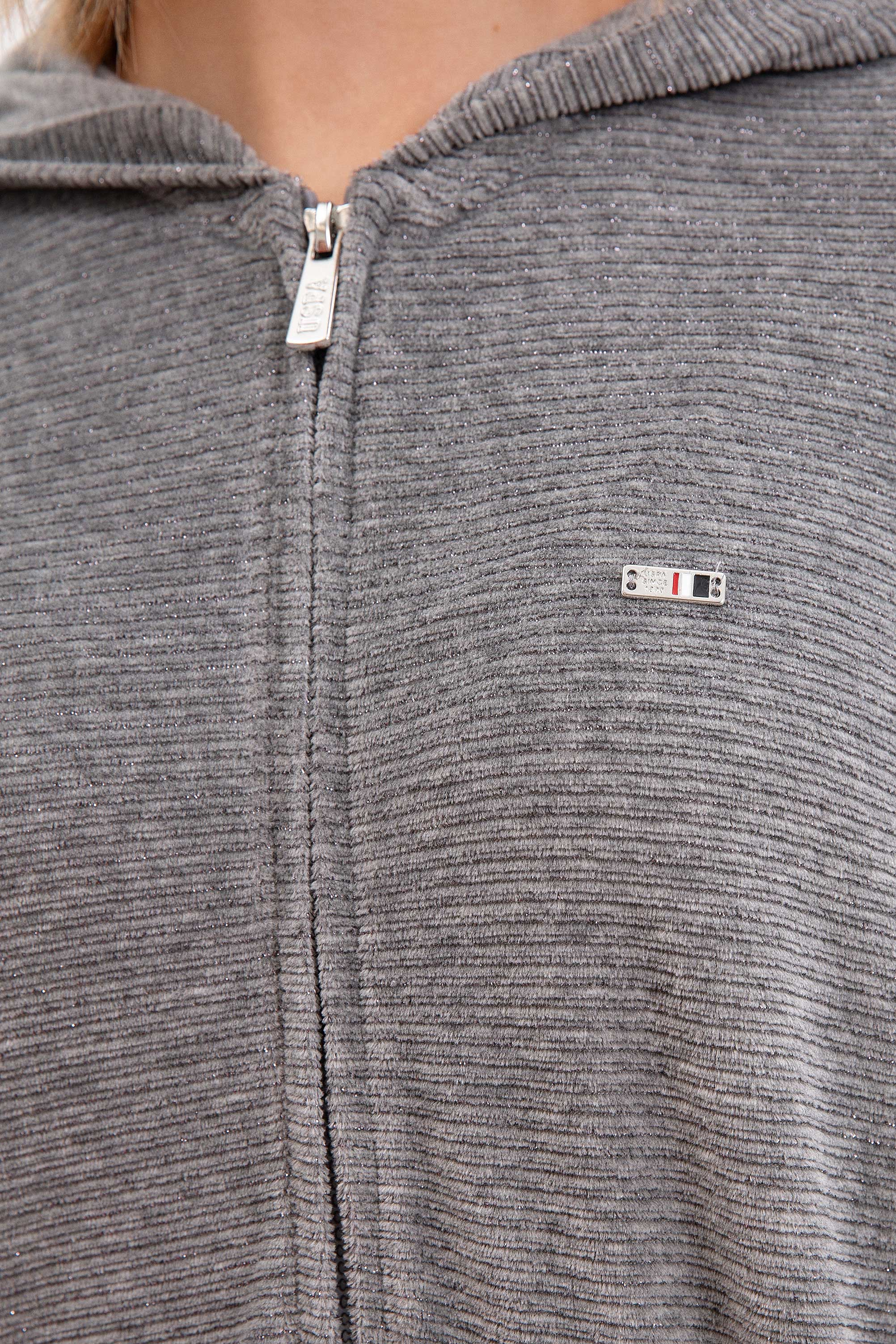 Kadın Gri Sweatshirt - Image 5