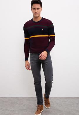 Erkek Bordo Kazak - 50207717023