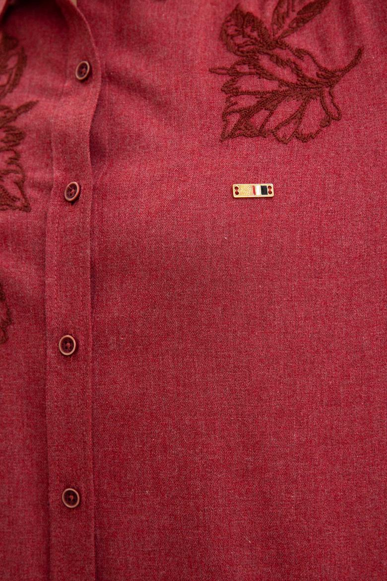 Kadın Bordo Gömlek - 50207180004
