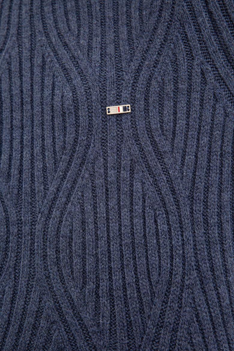 Kadın Mavi Kazak - 50206764054