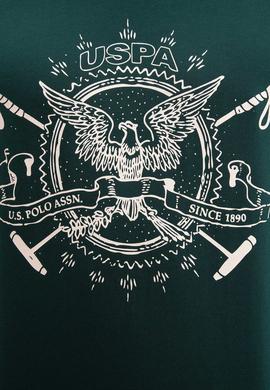 Erkek Koyu Yeşil Bisiklet Yaka Sweatshirt - 50208646018