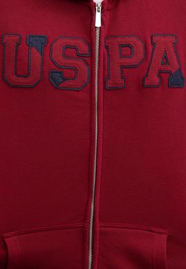 Erkek Bordo Kapüşonlu Fermuarlı Sweatshirt - 50207307055