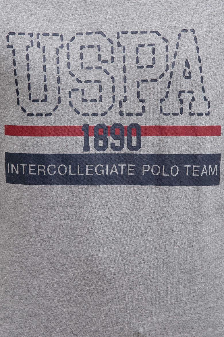 Erkek Gri Melanj Bisiklet Yaka Sweatshirt - 50208668029