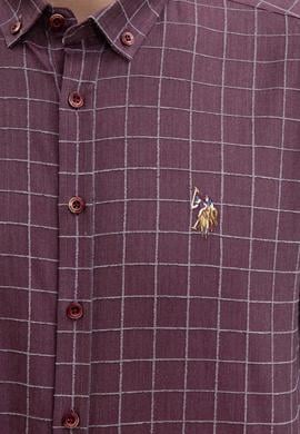 Erkek Bordo Uzun Kollu Gömlek - 50207871006
