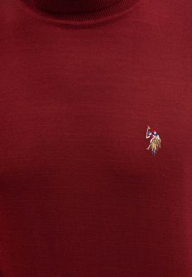 Erkek Bordo Basic Kazak - 50206744028