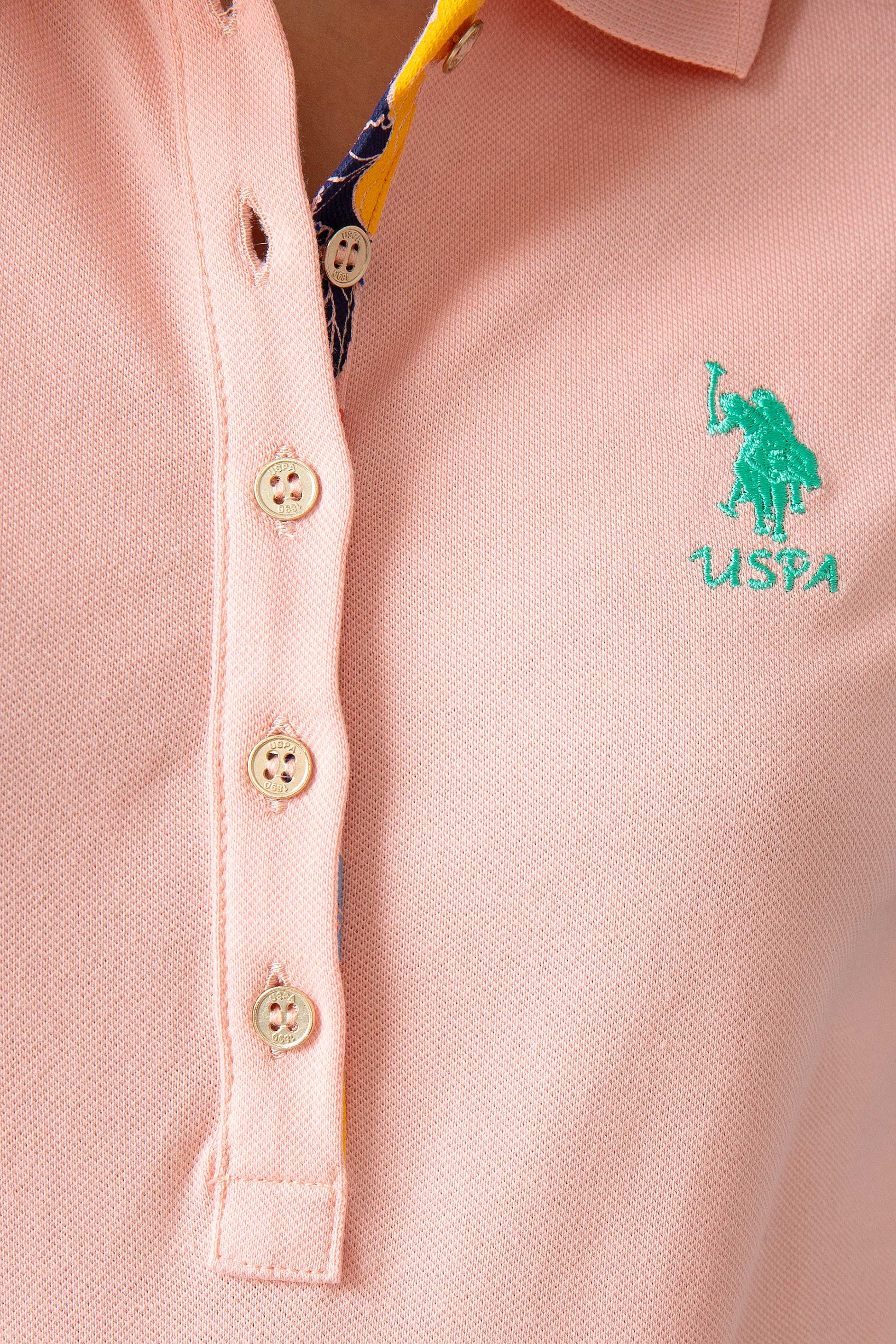 Kadın Pembe Polo Yaka T-Shirt