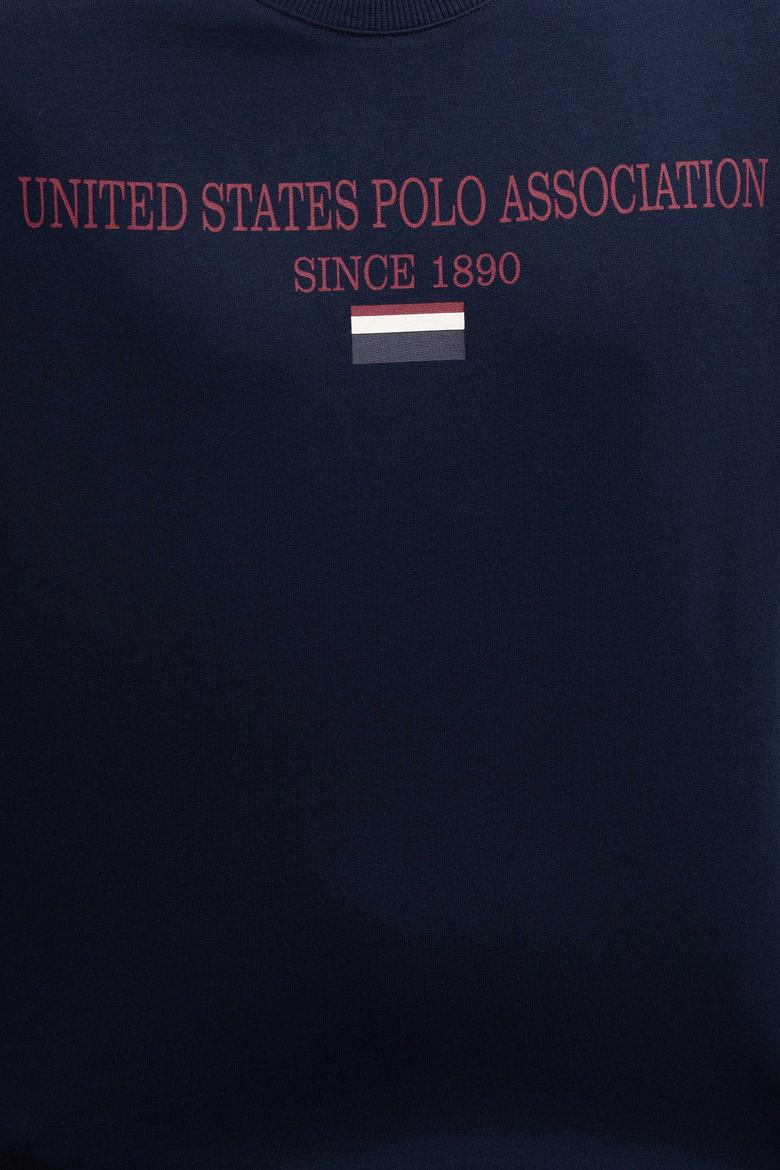 Erkek Lacivert Bisiklet Yaka Sweatshirt - 50208658006