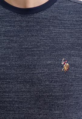 Erkek Lacivert Bisiklet Yaka Sweatshirt - 50208670001