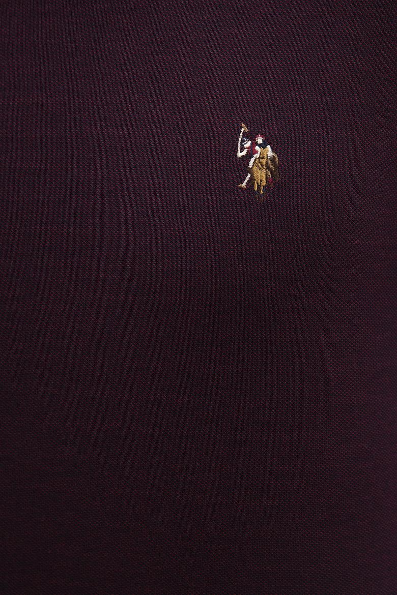 Erkek Bordo Bisiklet Yaka Sweatshirt - 50207656013