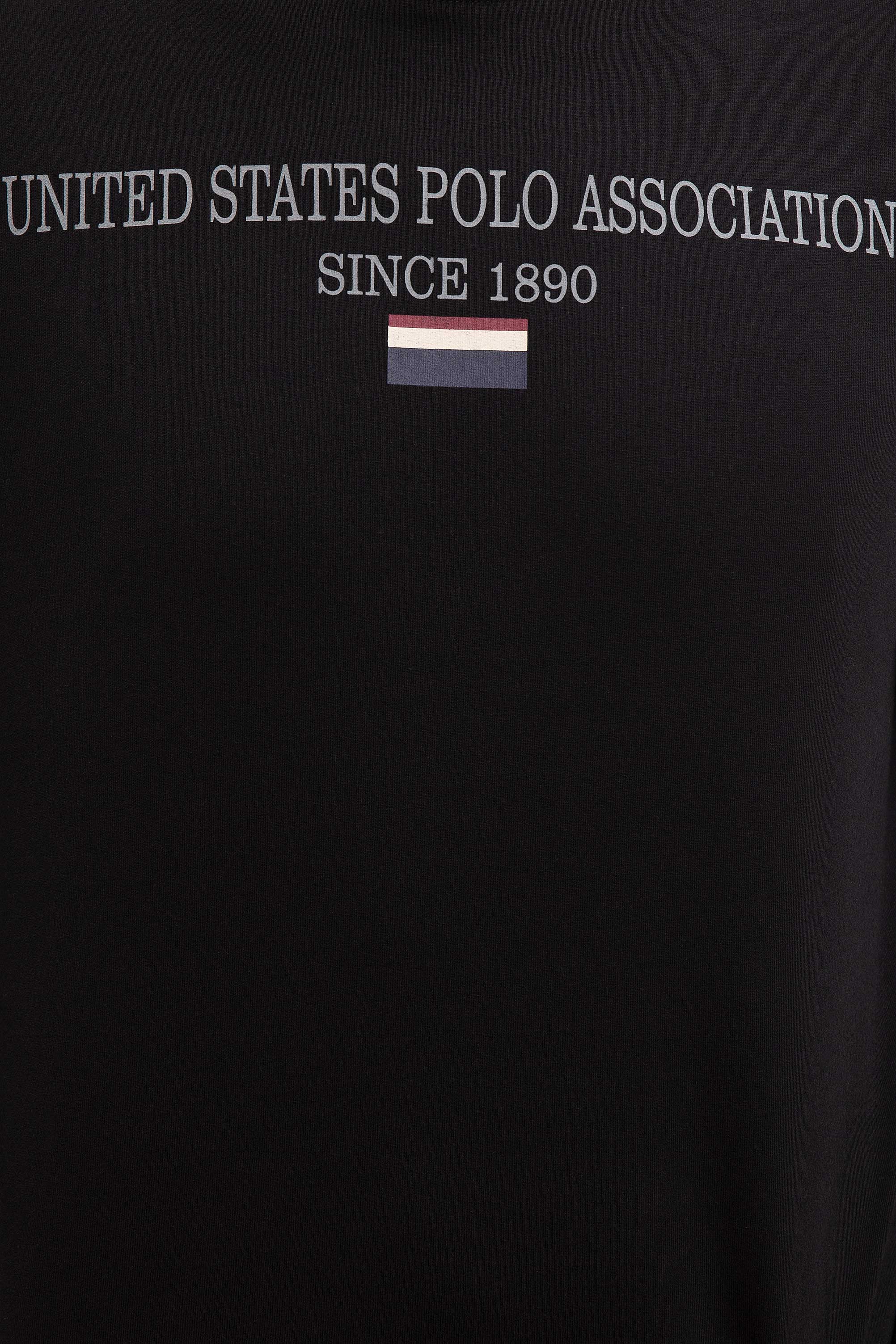 Erkek Siyah Bisiklet Yaka Sweatshirt - Image 5