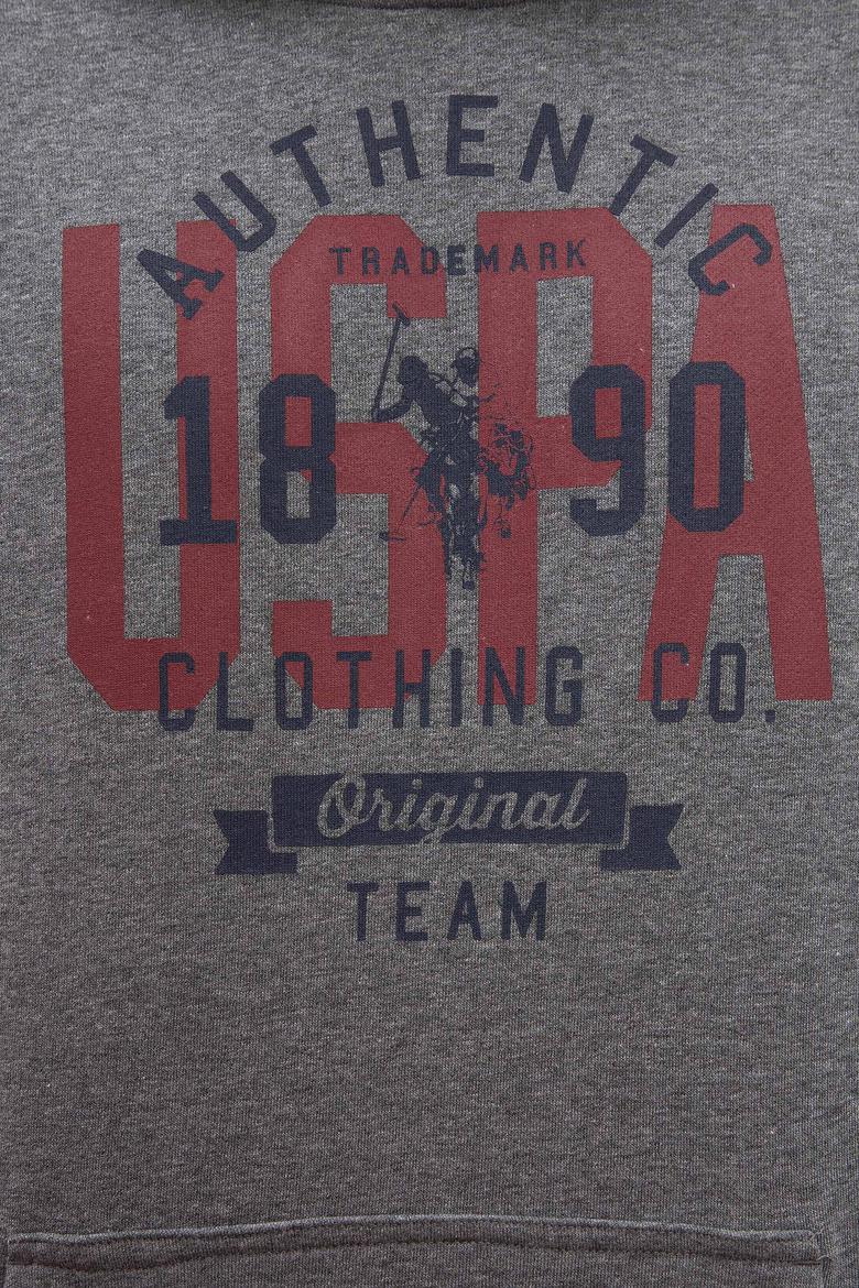 Erkek Antrasit Melanj Kapüşonlu Sweatshirt - 50208666031