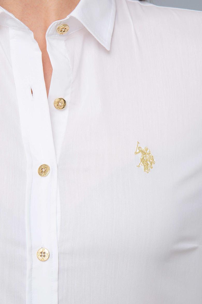 Beyaz Gömlek Uzunkol Basic - 50192577018