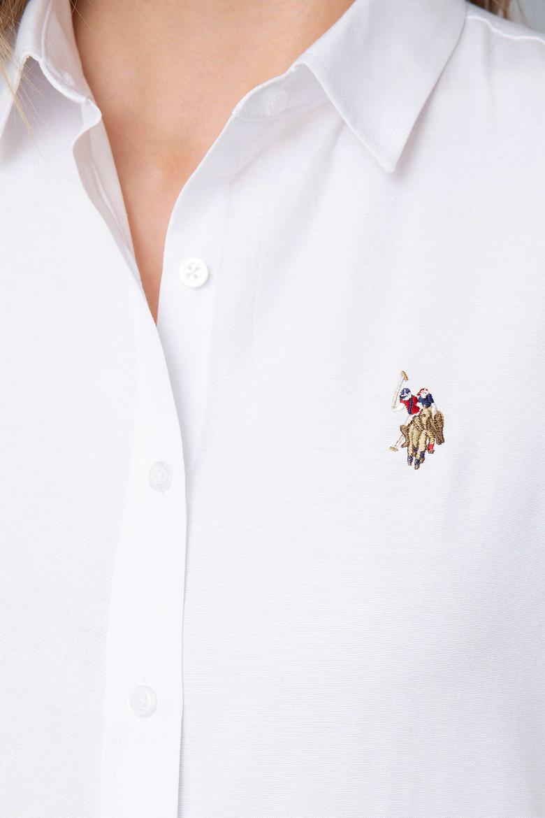 Beyaz Gömlek Uzunkol Basic - 50192620002