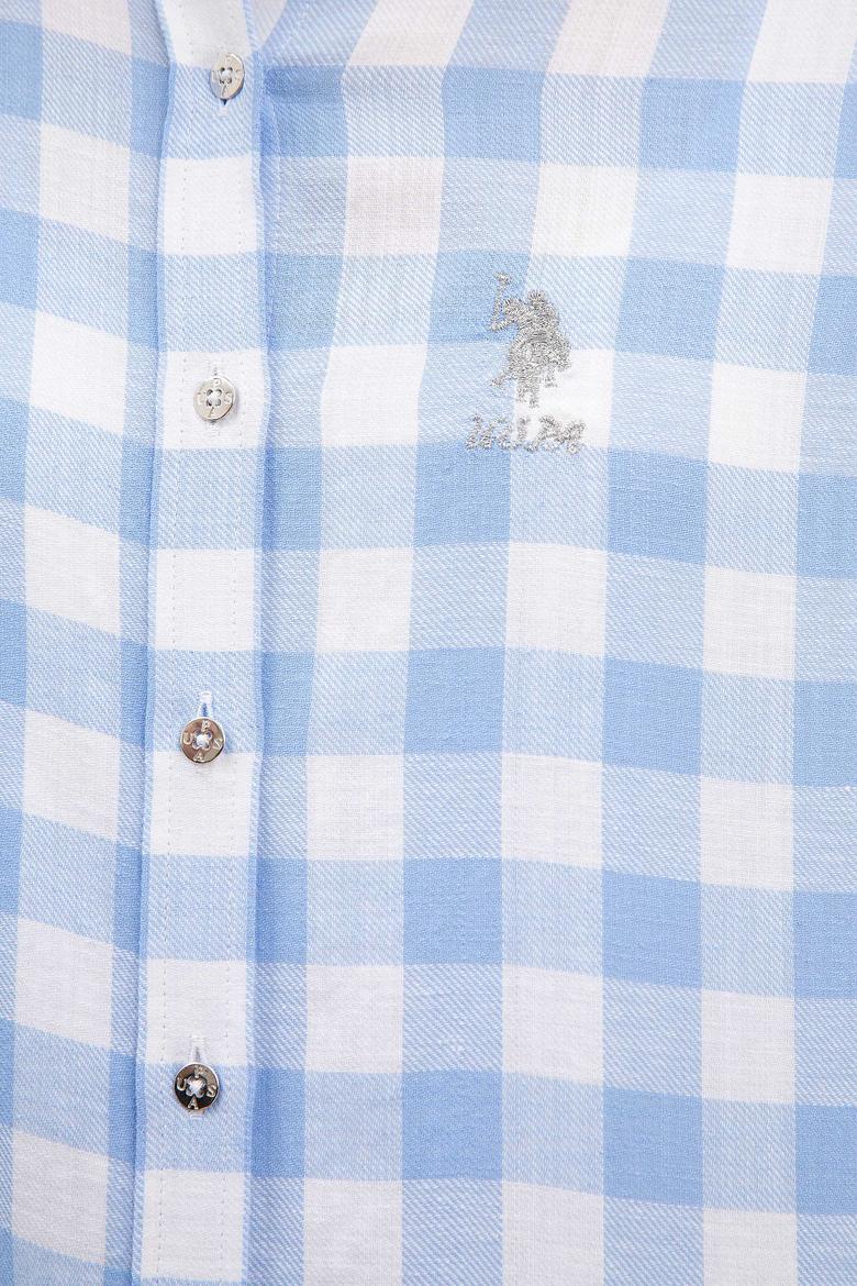 Kadın Mavi Gömlek Uzunkol - 50199347019