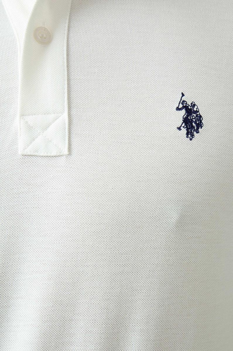 Erkek Ekru Basic Polo Yaka Tişört