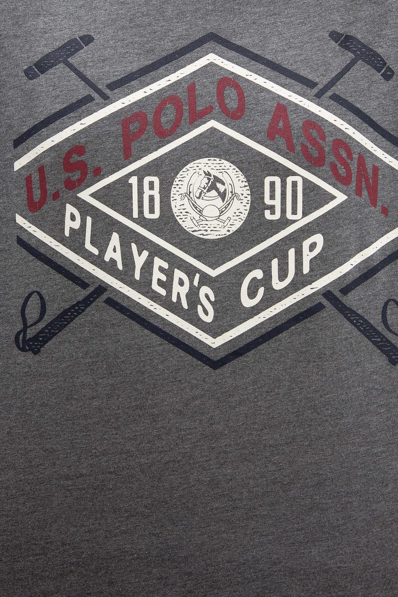 Erkek Antrasit Melanj Bisiklet Yaka Sweatshirt - 50216237013