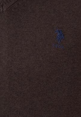 Erkek Kahverengi Triko Kazak Basic - 50192670084