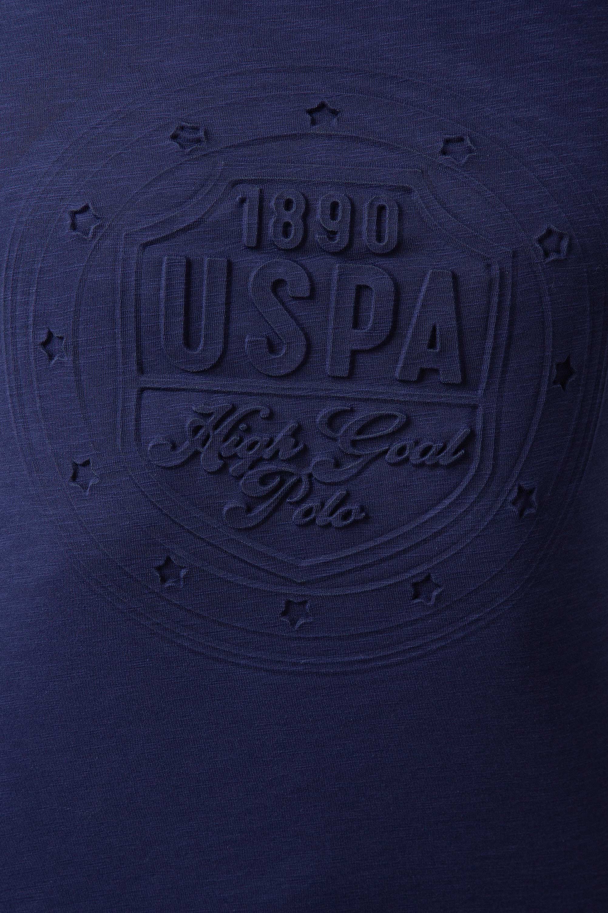 Erkek Lacivert Bisiklet Yaka T-Shirt