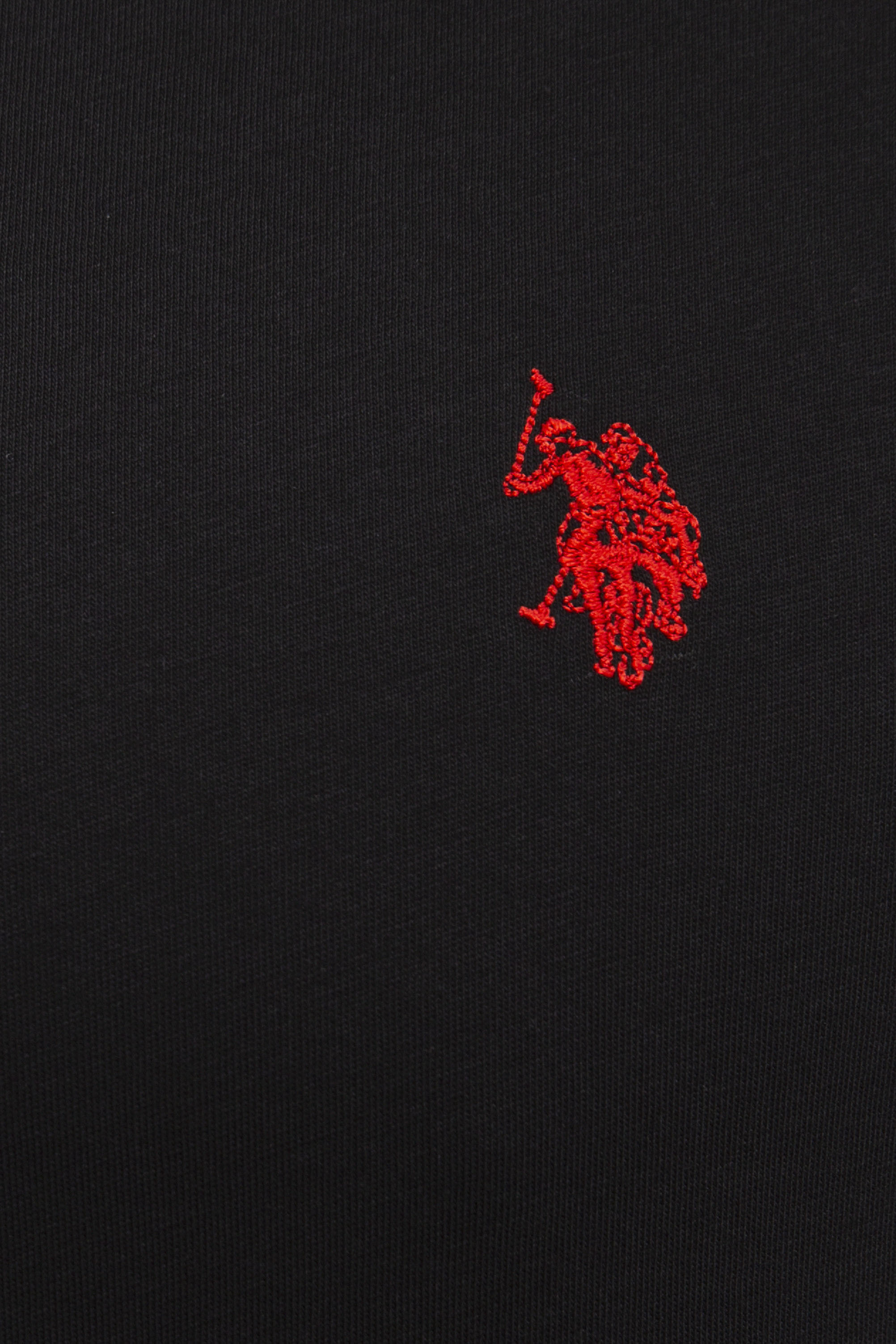 Erkek Siyah V-Yaka T-Shirt Basic - Image 5