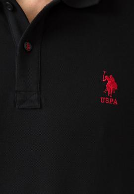 Erkek Siyah Polo Yaka T-Shirt Basic - 50199833196