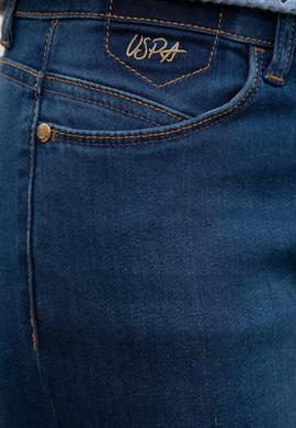 Kadın Mavi Jean Pantolon - 50219163006