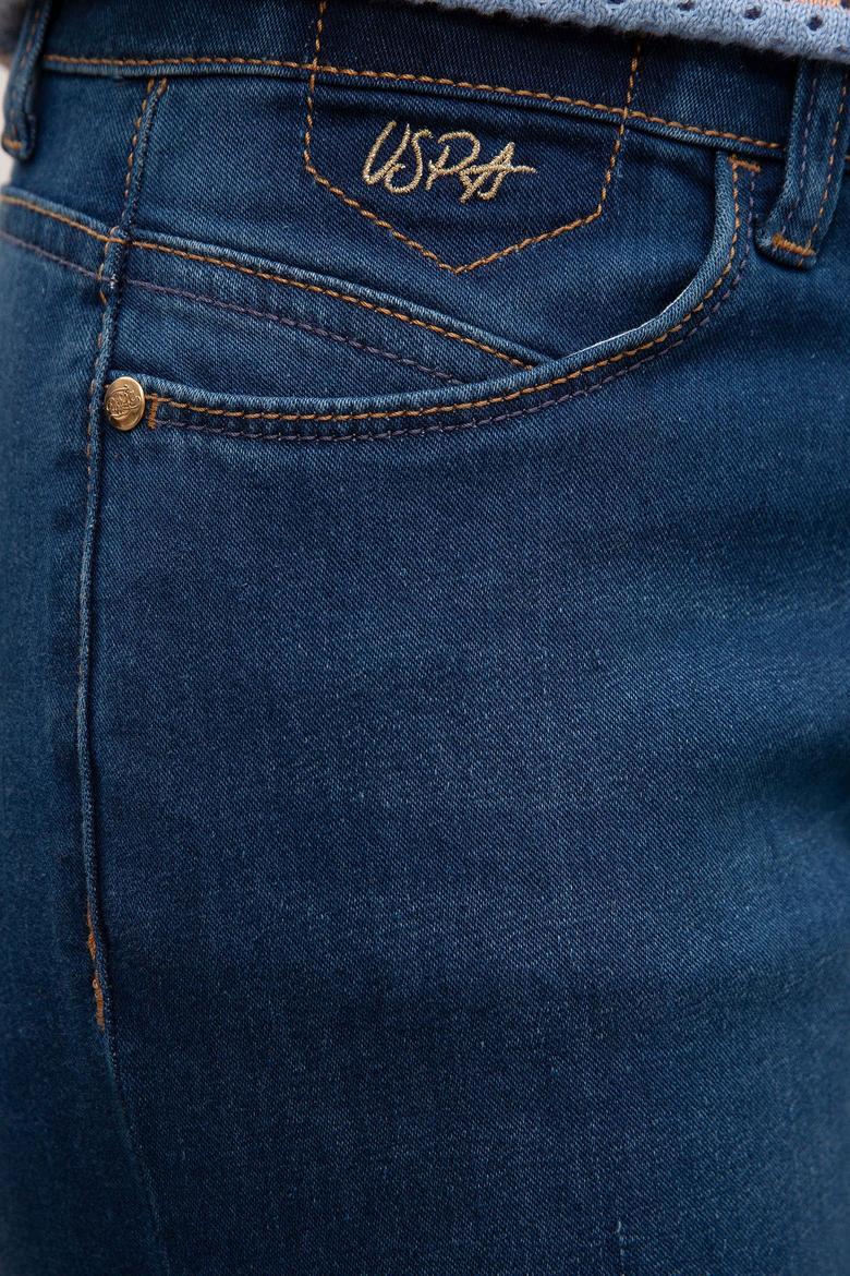 Kadın Mavi Jean Pantolon - 50219163006