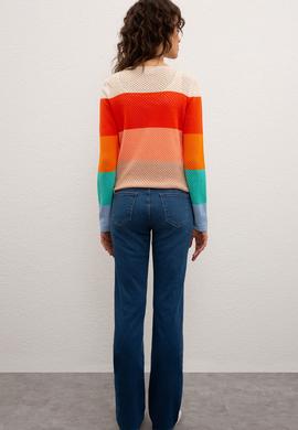 Kadın Mavi Jean Pantolon - 50219163006